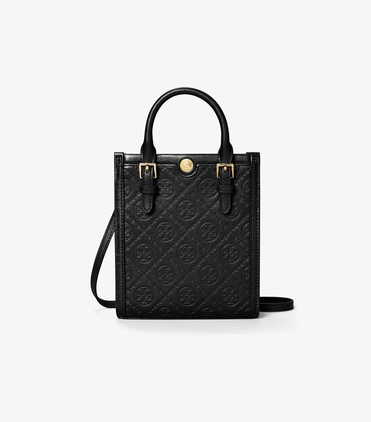 tory burch t monogram leather mini tote