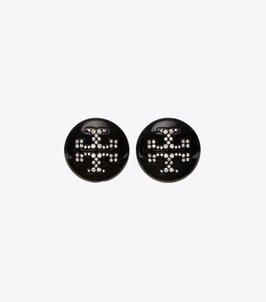 Crystal Resin Stud Earring