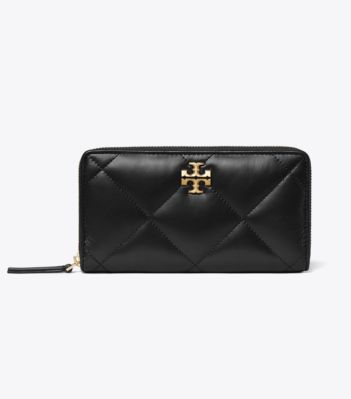 tory burch محفظة كيرا كونتيننتال بسحاب بنمط ماسي مبطن