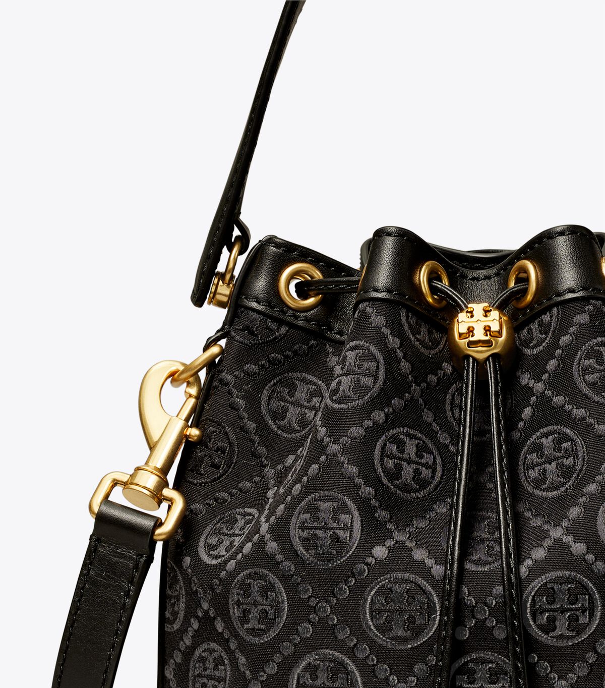 tory burch t monogram bucket bag