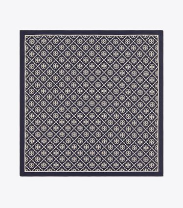 T Monogram Two-Tone Scarf