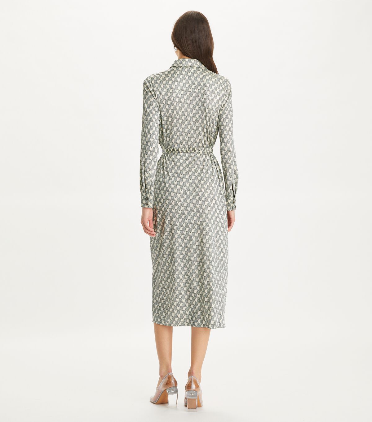 tory burch printed viscose shirtdress