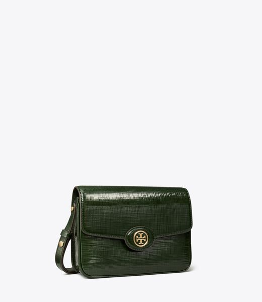 tory burch robinson crosshatched convertible shoulder bag