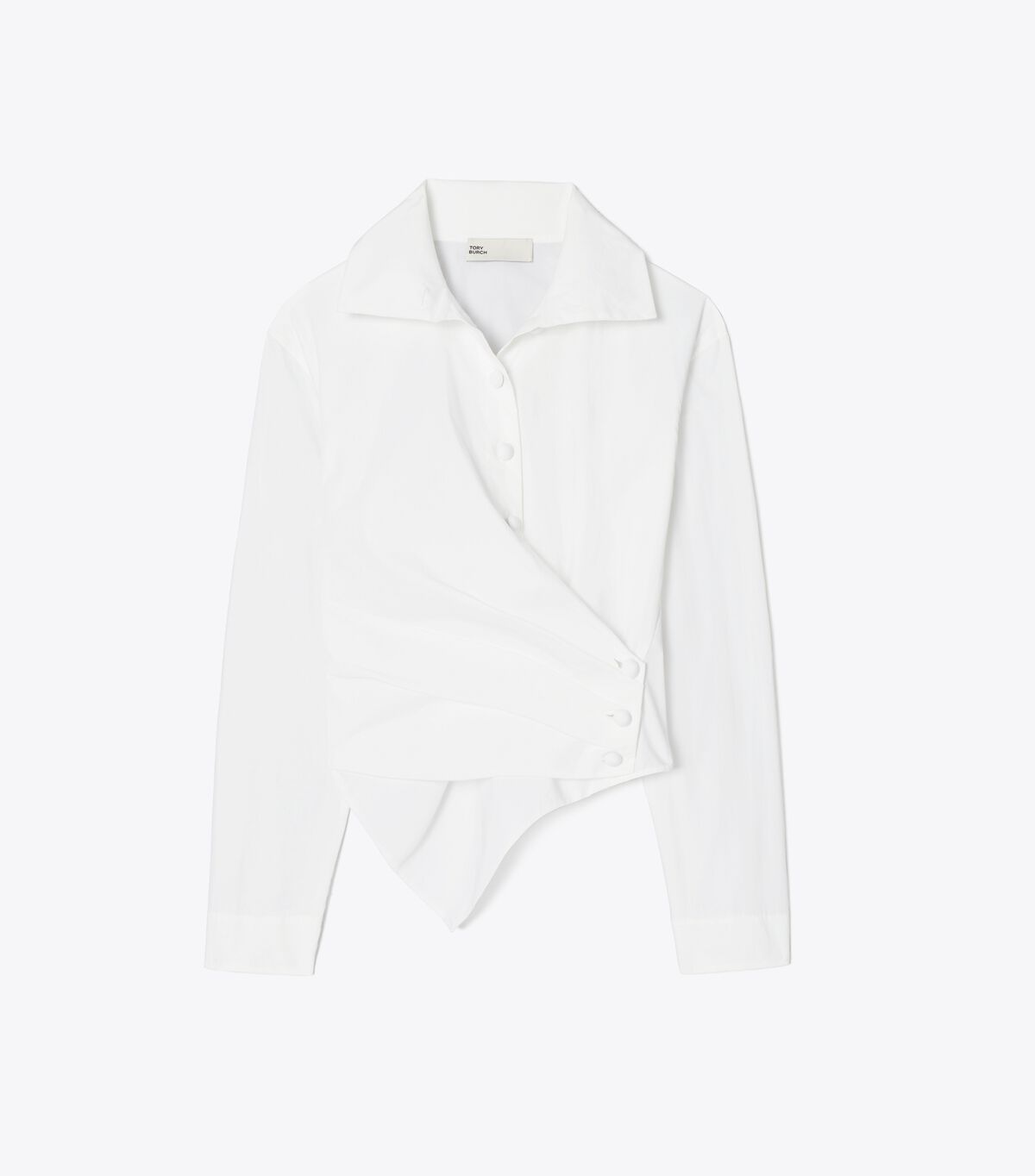tory burch poplin wrap shirt