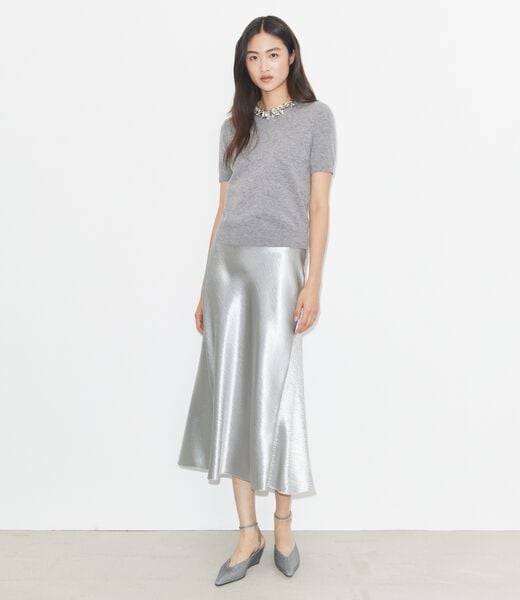 tory burch wool and sequin short sleeved sweater