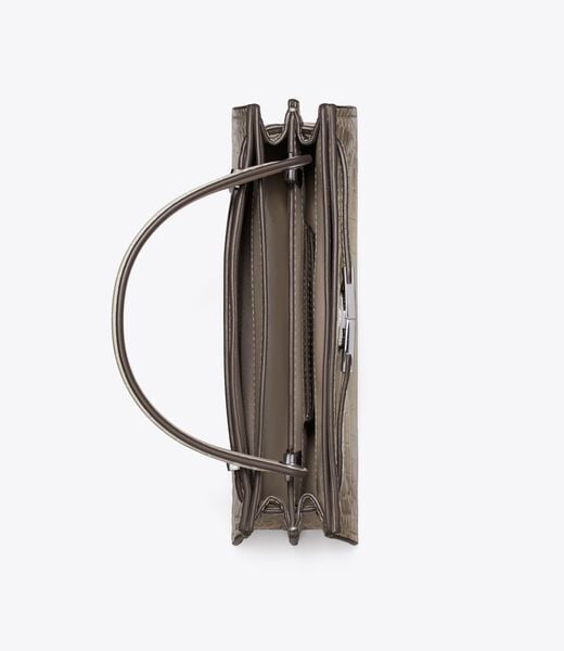 tory burch mini lee radziwill embossed top handle bag