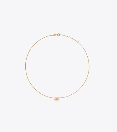 Kira Enamel Pendant Necklace