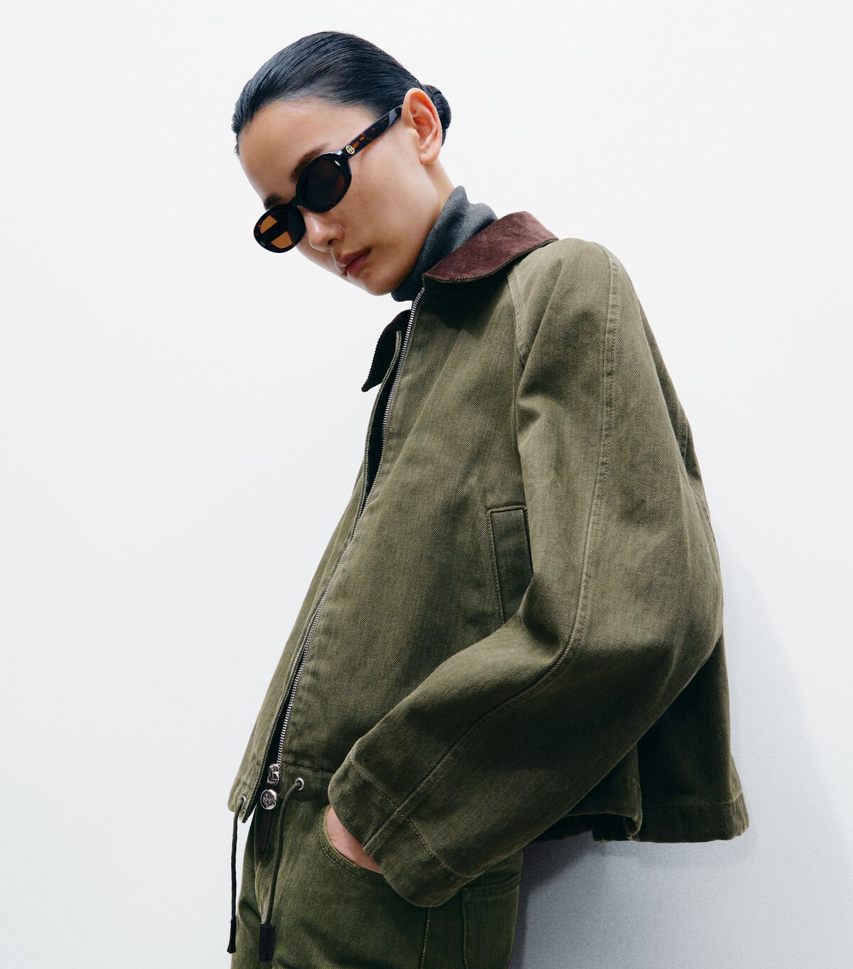 Denim Bomber Jacket tory burch denim bomber jacket