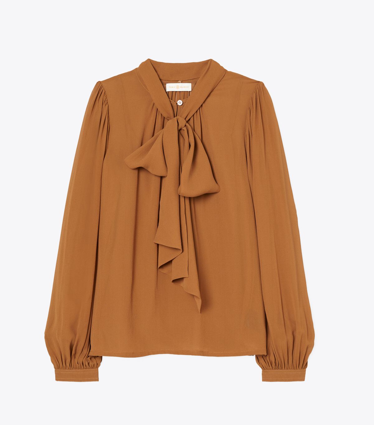 tory burch chiffon bow blouse