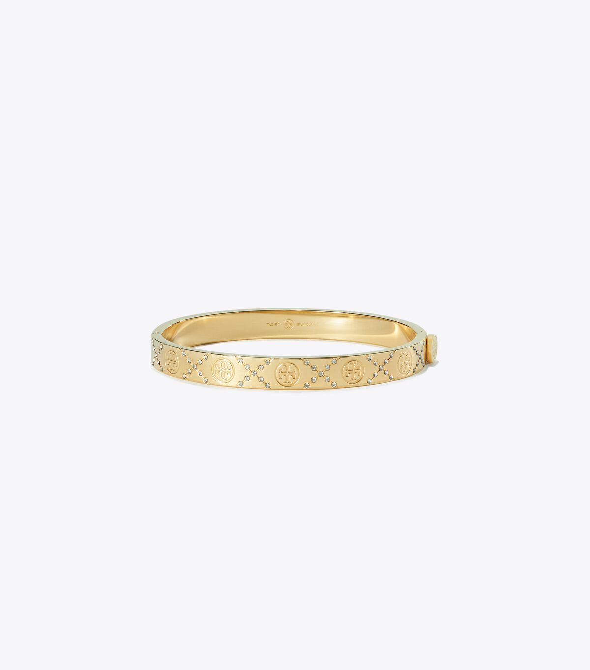tory burch t monogram pave hinge bracelet