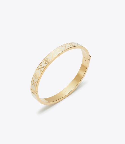 tory burch t monogram hinge bracelet