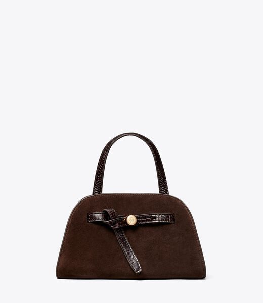 tory burch small romy suede bauletto
