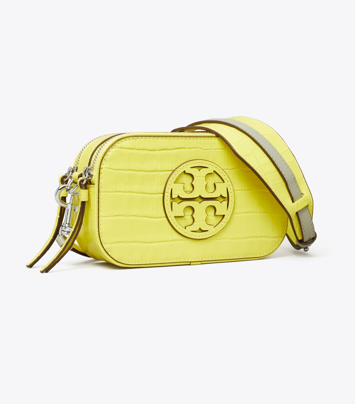 tory burch mini miller croc embossed crossbody bag