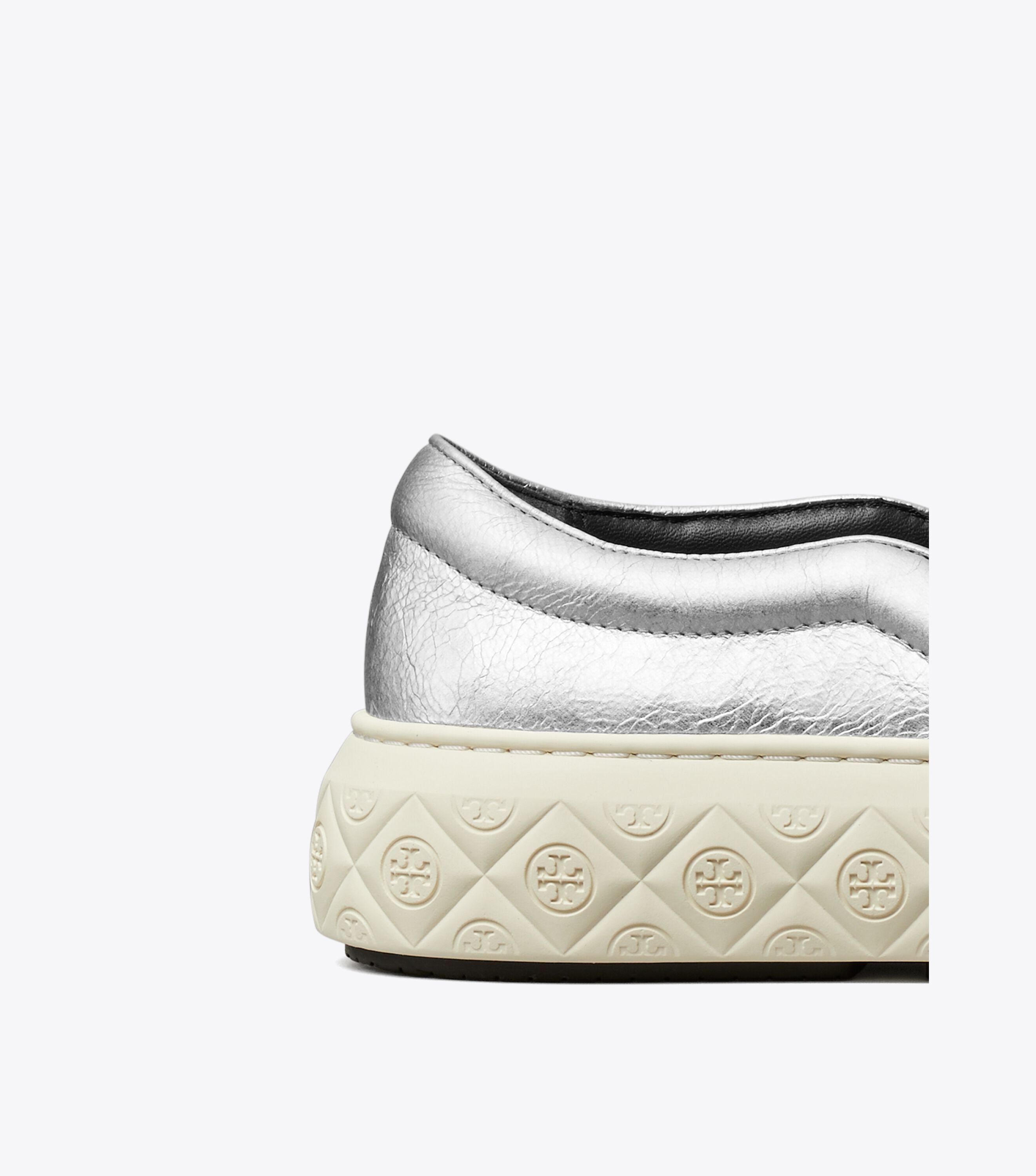 Tory burch silver sneakers discount