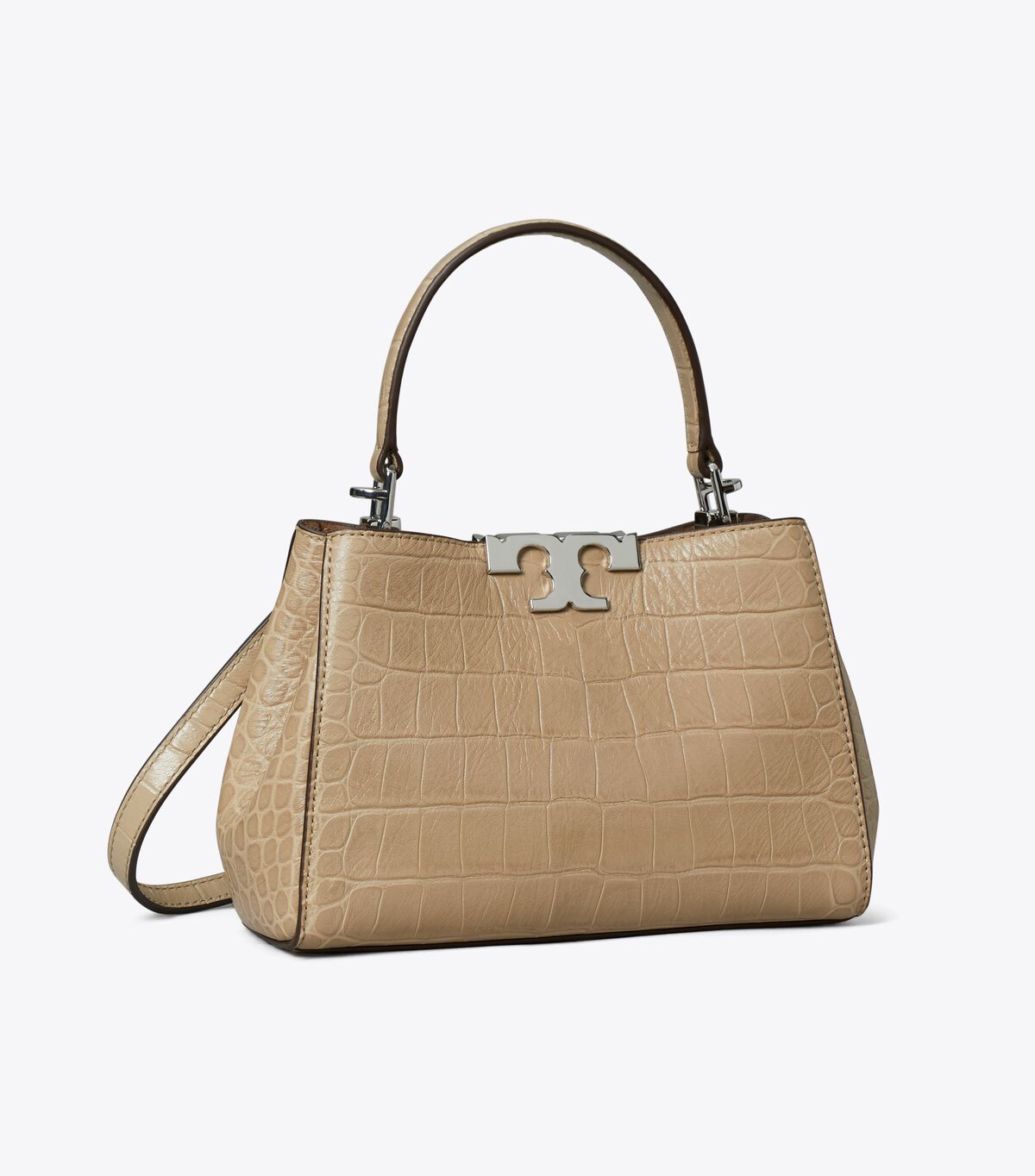 tory burch mini eleanor soft croc embossed satchel