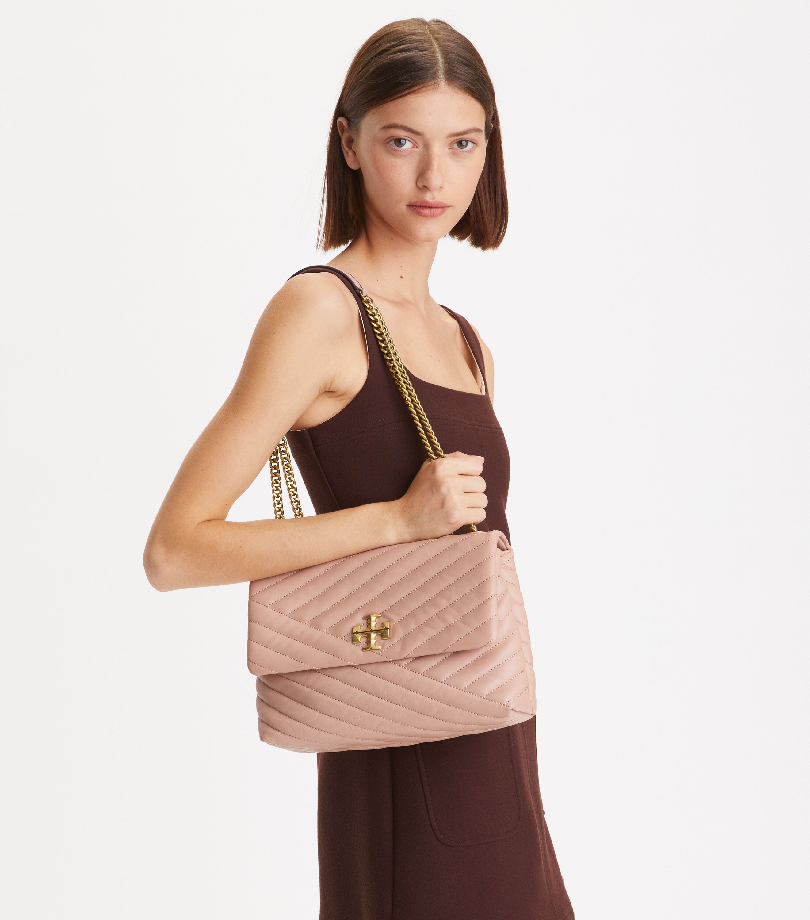 Tory burch mcgraw mixed suede shoulder bag on sale