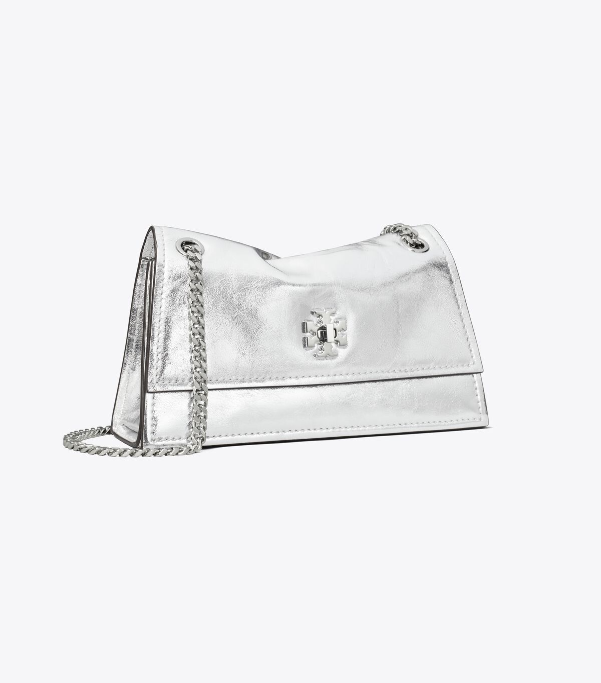 tory burch mini kira turnlock metallic shoulder bag