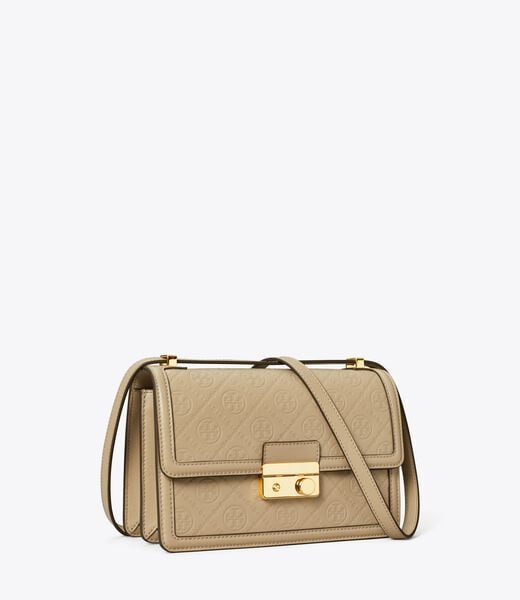 tory burch t monogram leather shoulder bag