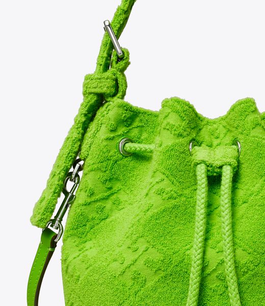 T Monogram Terry Mini Bucket Bag tory burch t monogram terry mini bucket bag