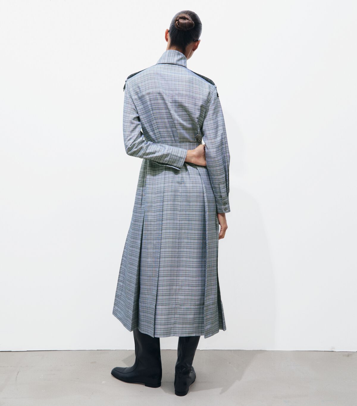 tory burch front tie jacquard shirtdress