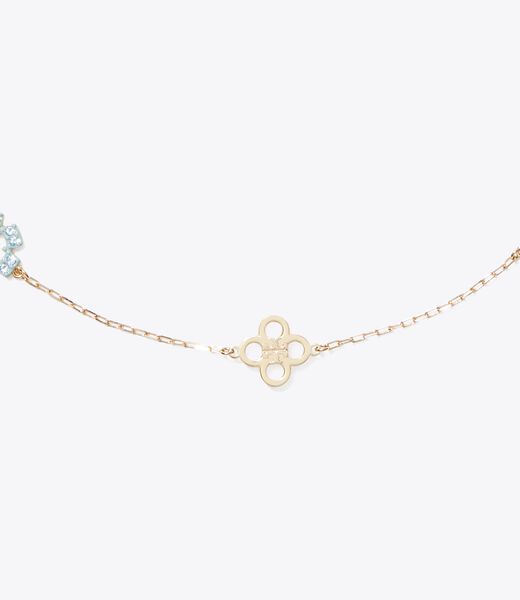tory burch forget me not pav   necklace