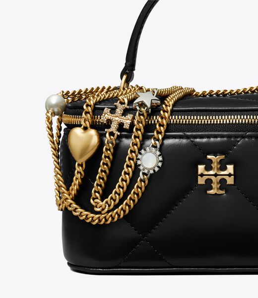 tory burch kira charm diamond quilt vanity case