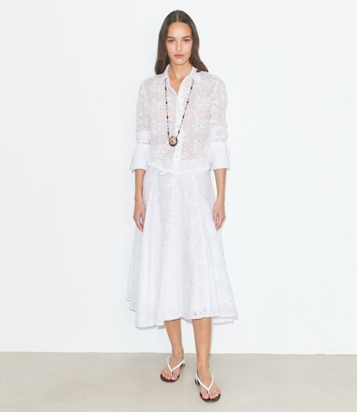tory burch cotton eyelet blouse