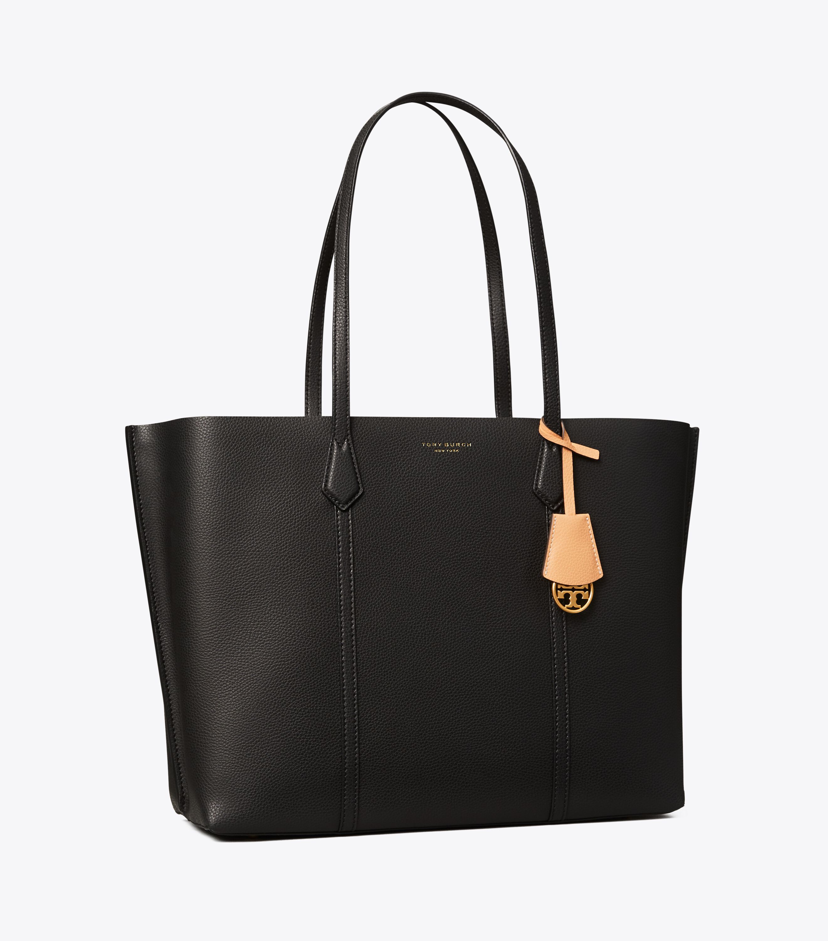 Perry Triple-Compartment Tote Bag, Black | Tory Burch KW