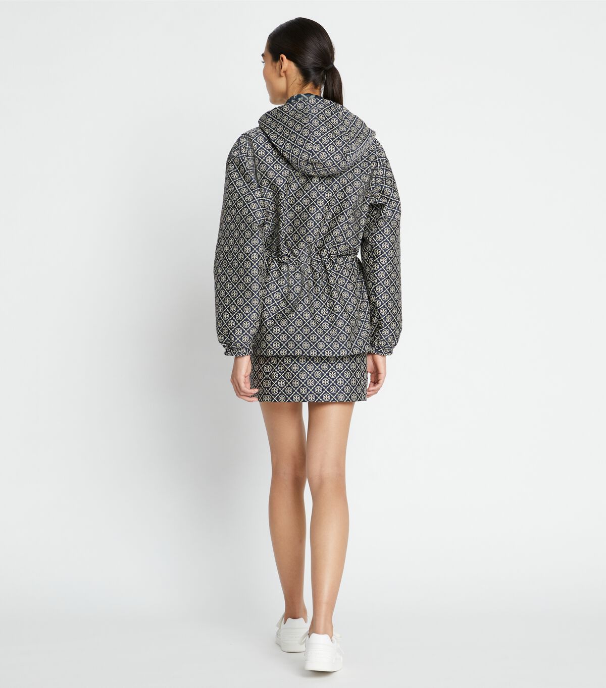 tory burch t monogram jacquard anorak