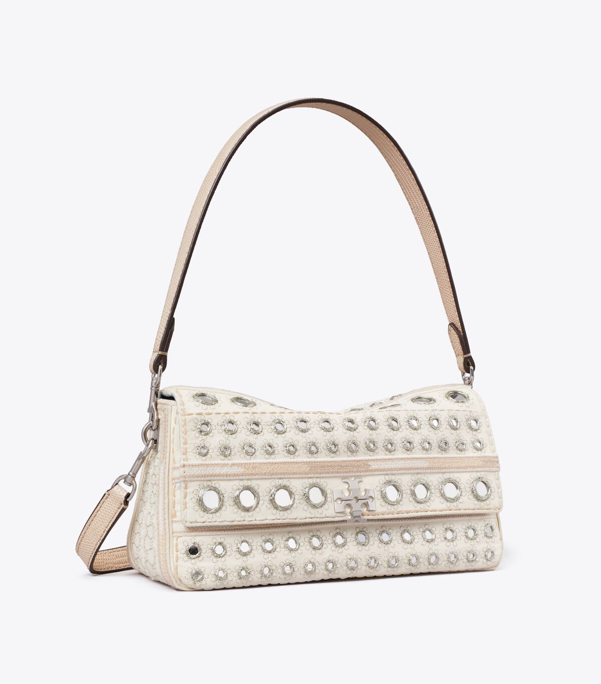 tory burch small charlie embellished shoulder bag