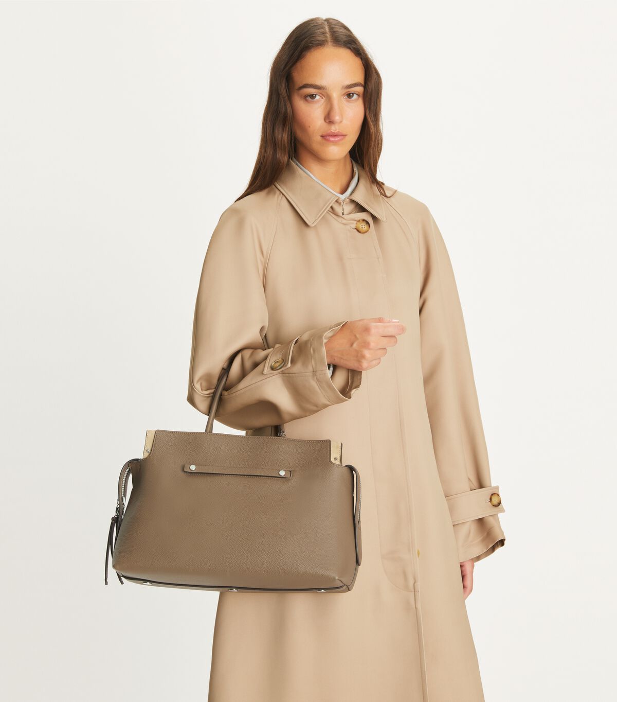 tory burch large mercer pebbled satchel