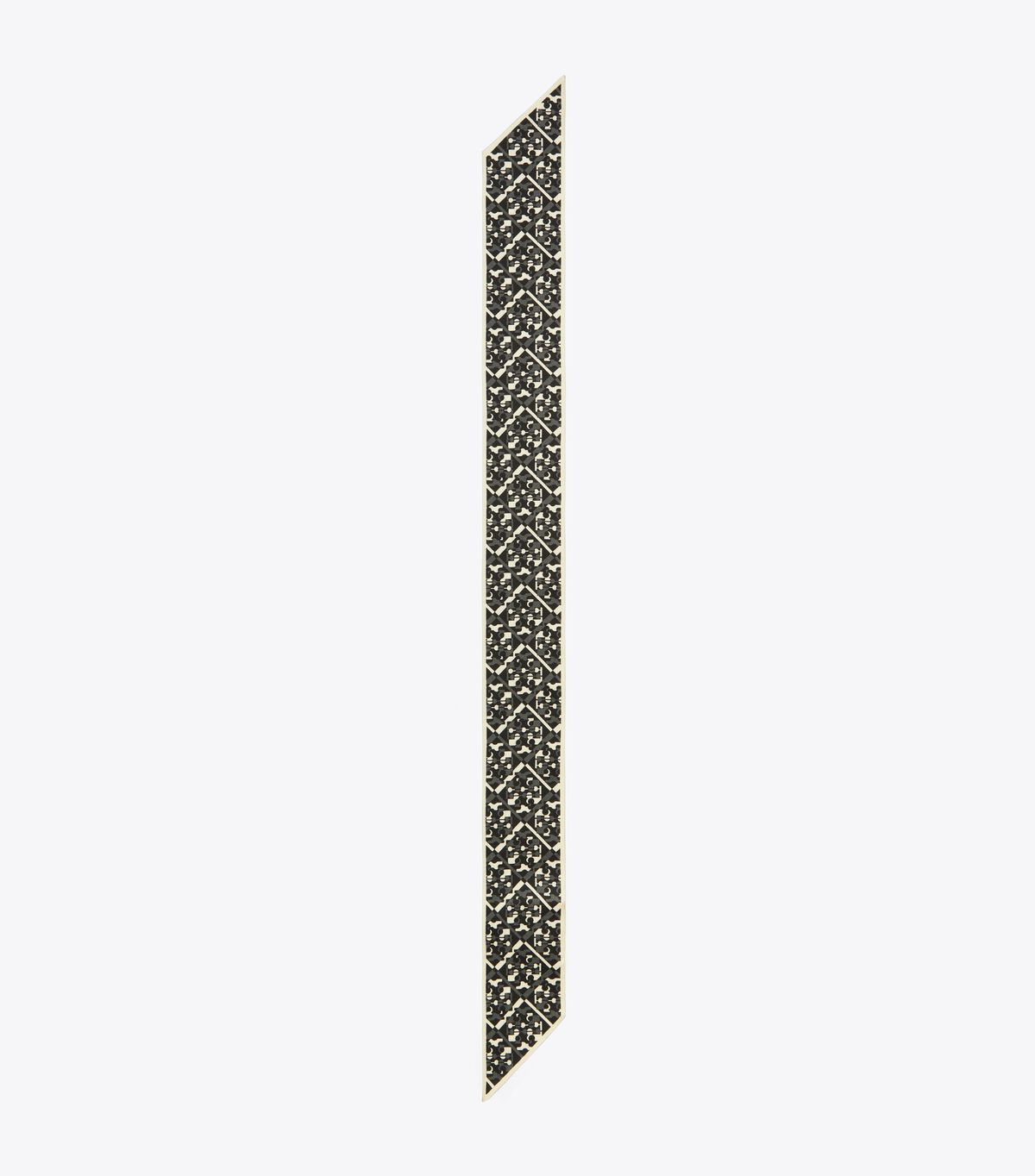 tory burch prismatic t monogram silk ribbon tie
