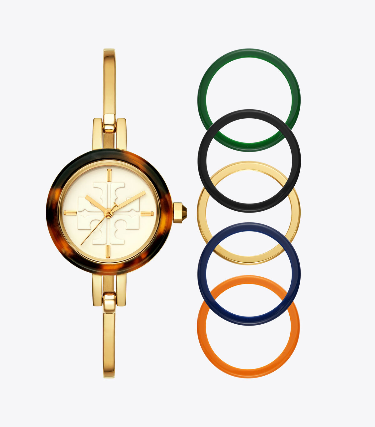 Gigi Bangle Watch, Multi-Color/Gold-Tone, 27 MM