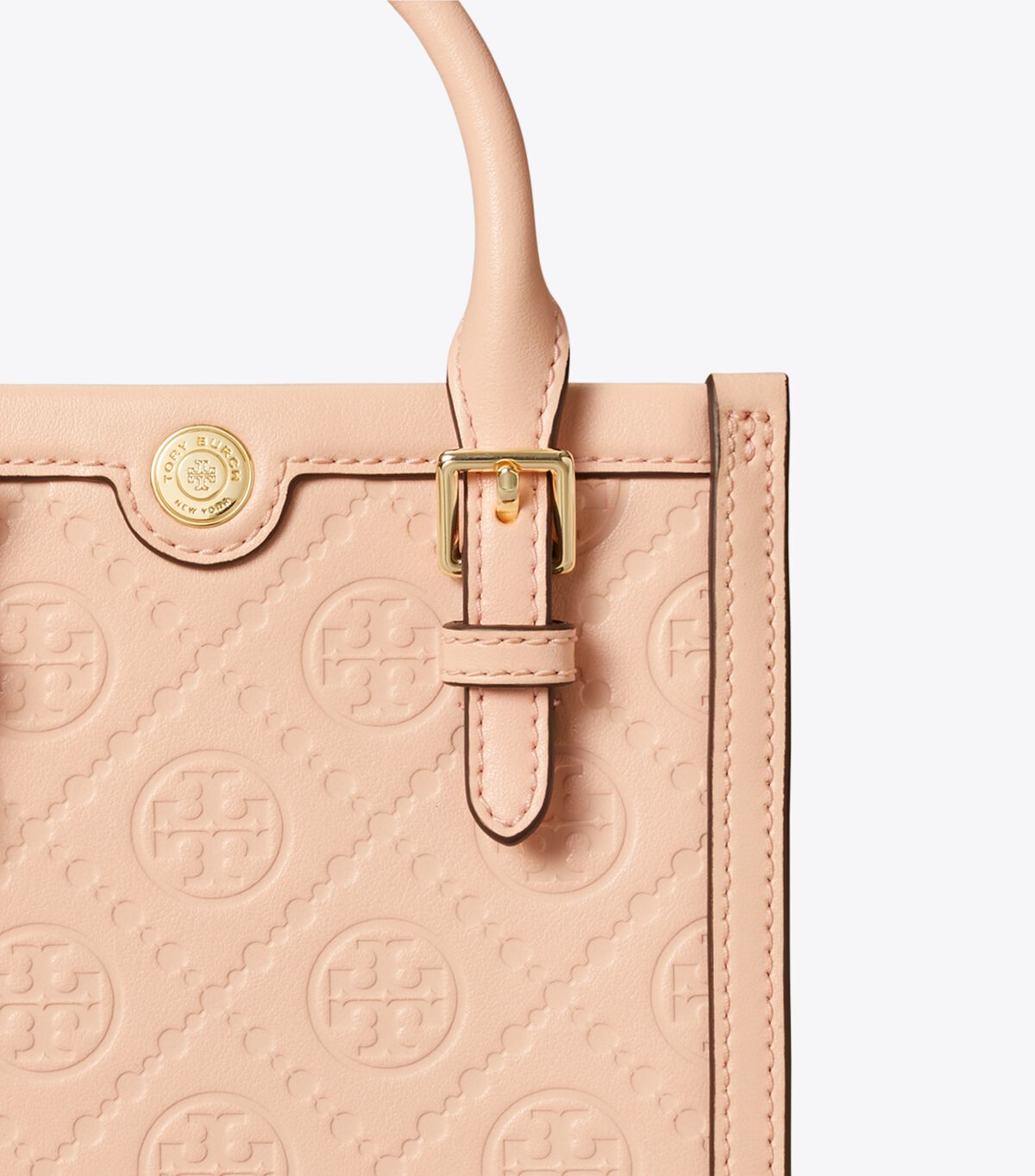 tory burch t monogram leather mini tote