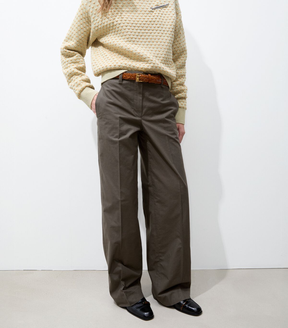 Brushed Cotton Trouser tory burch brushed cotton trouser