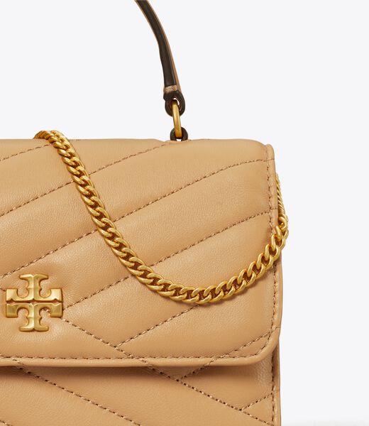 tory burch mini kira chevron top handle chain wallet
