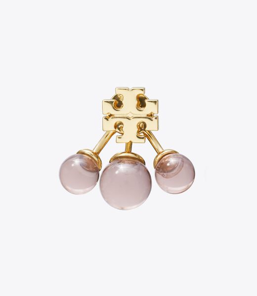 tory burch resin front back earring