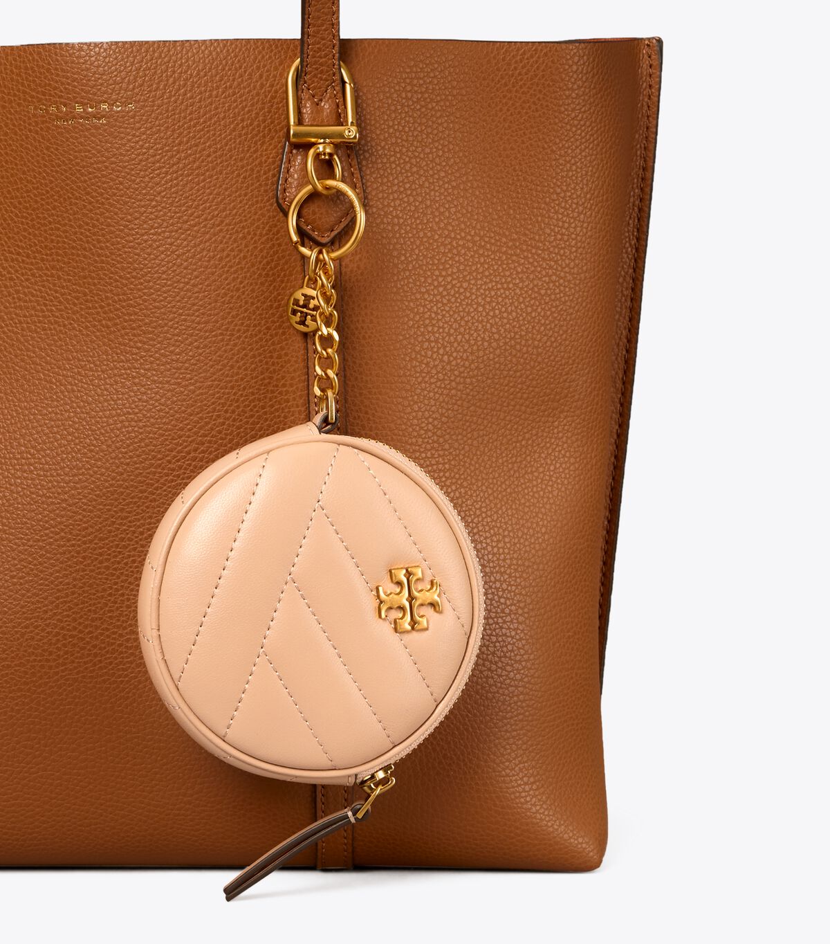tory burch kira chevron pouch key ring