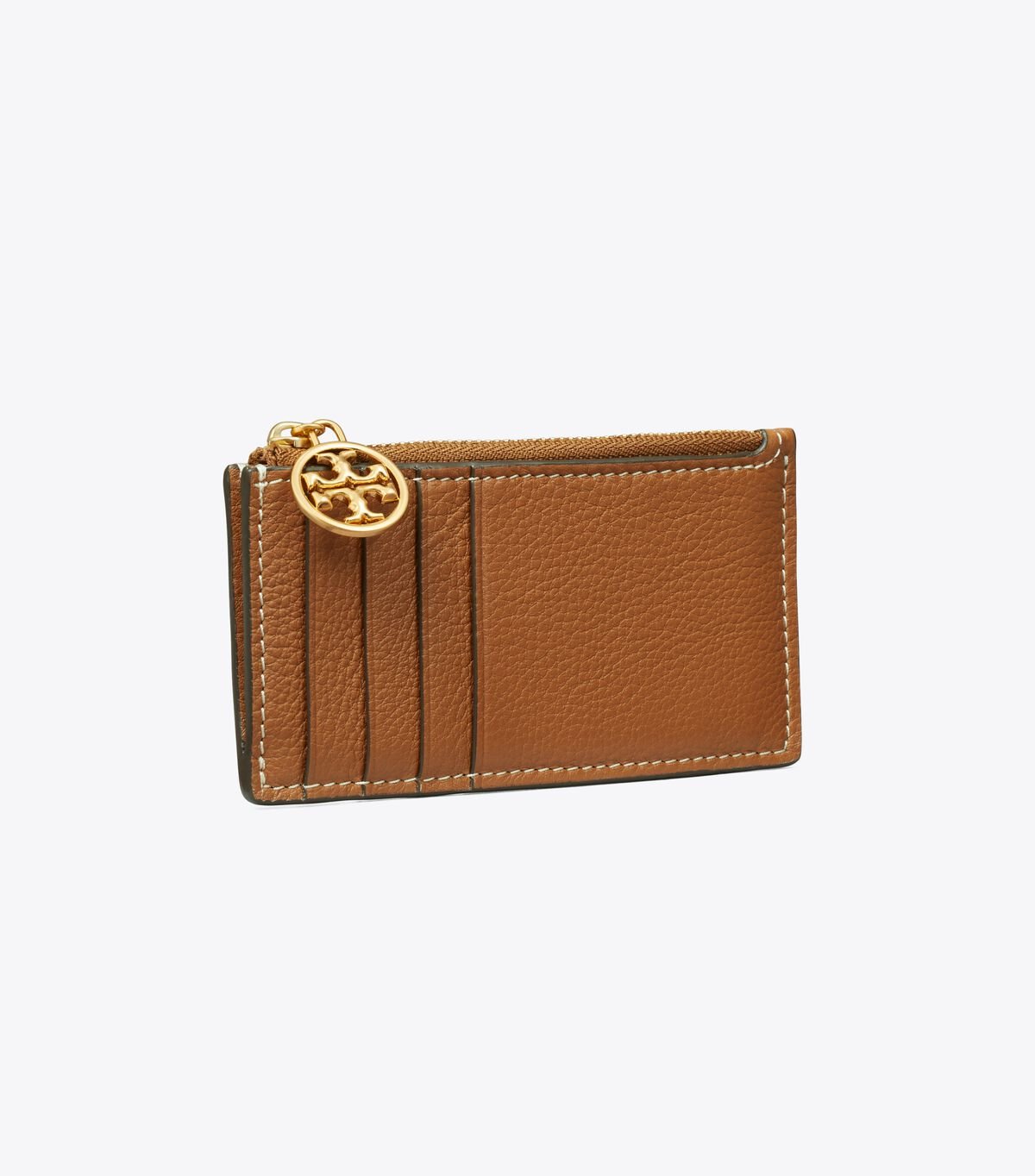 tory burch miller top zip card case