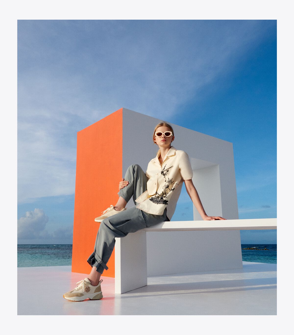 tory burch good luck trainer