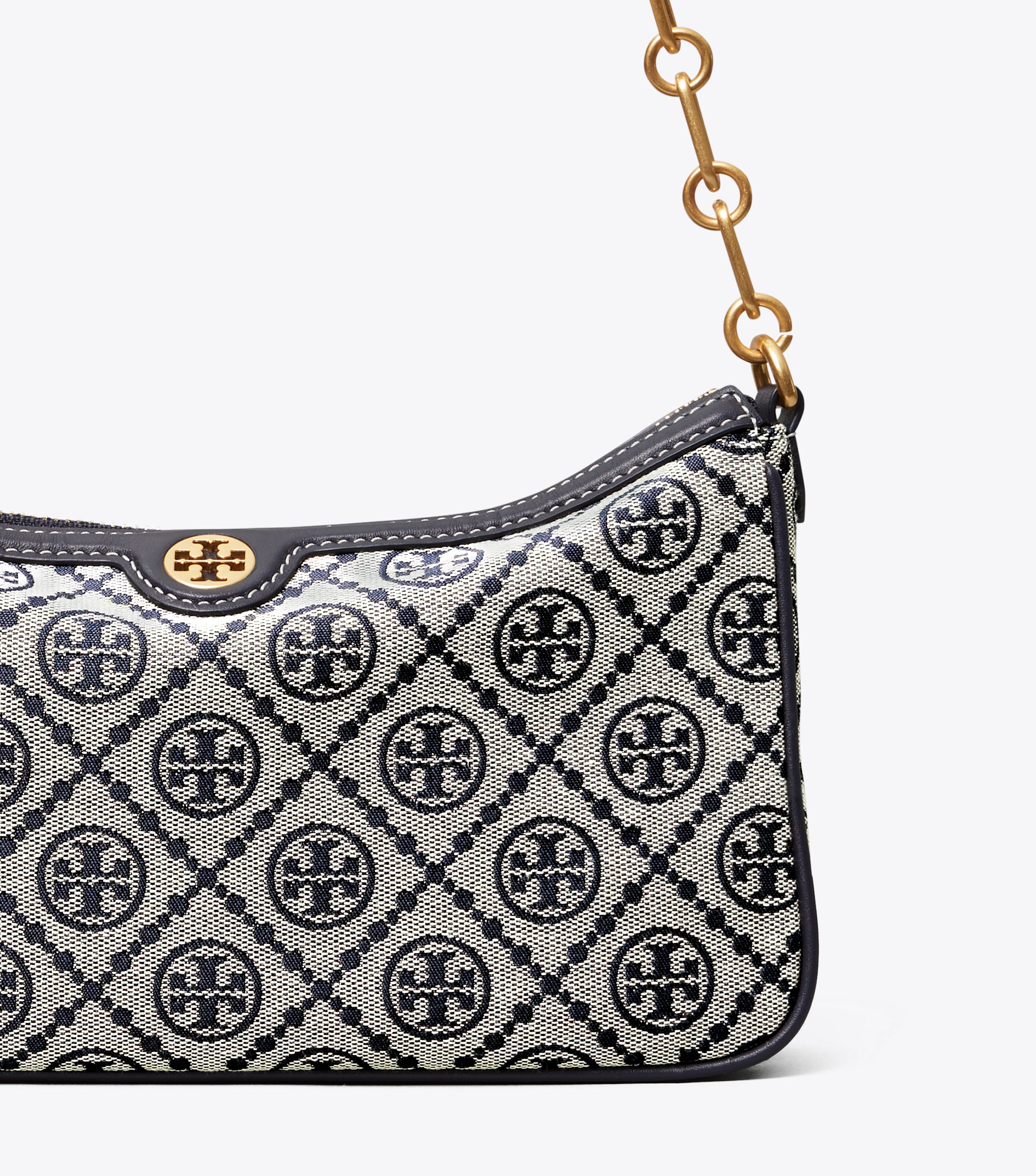 T Monogram Jacquard Studio Bag, Tory Navy | Tory Burch KW