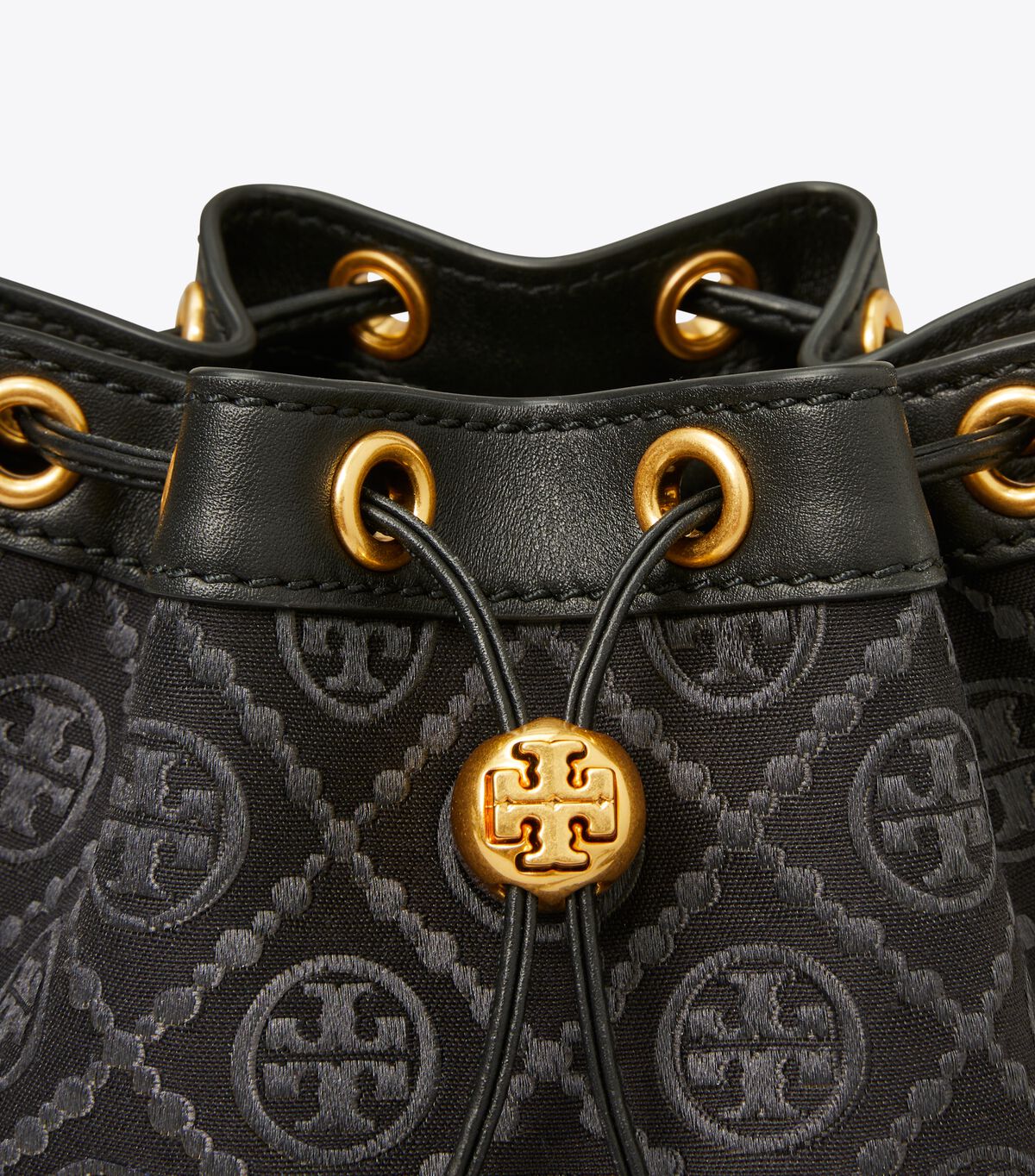 tory burch t monogram bucket bag