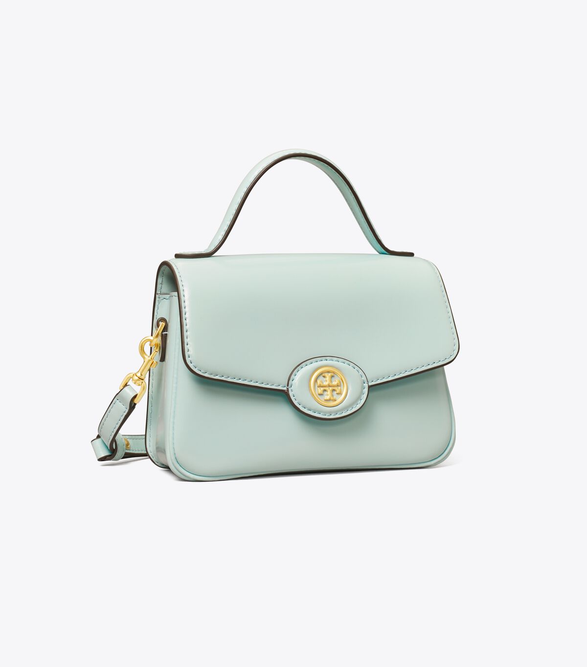 tory burch small robinson spazzolato top handle bag
