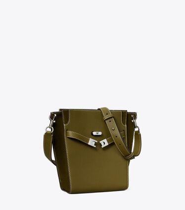 Lee Radziwill Pebbled Double Bucket