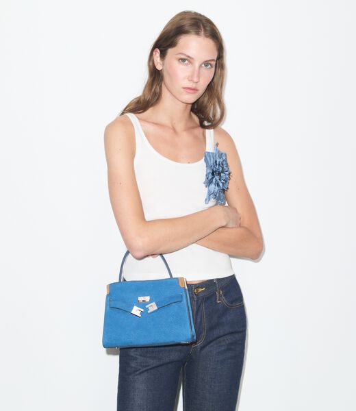 tory burch petite lee radziwill nubuck double bag