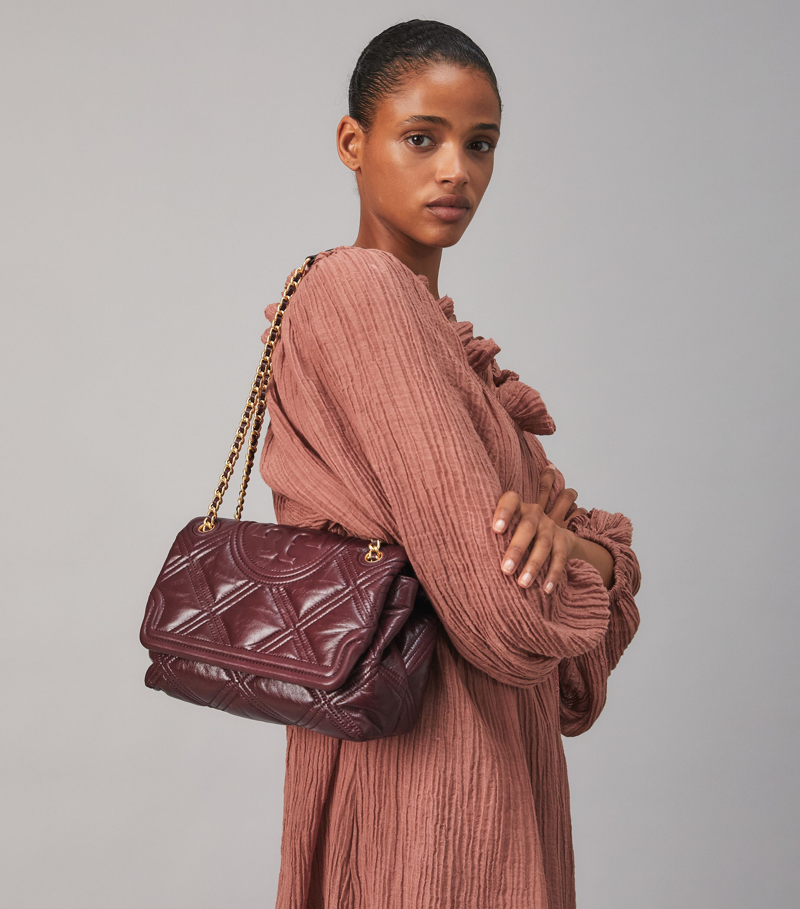Fleming soft glazed outlet convertible shoulder bag
