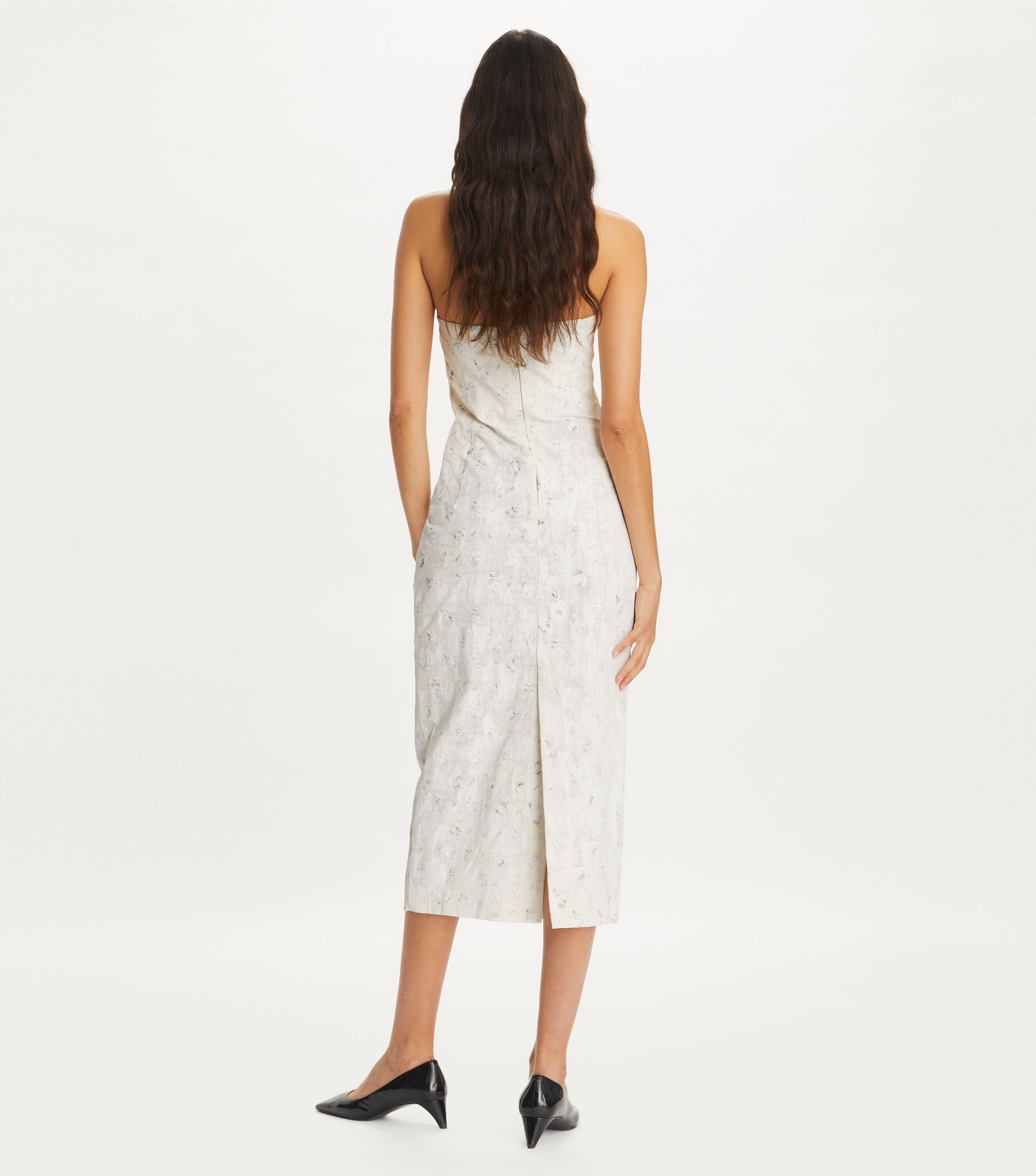 Tory Burch Embellished Linen Dress Tory Burch KW
