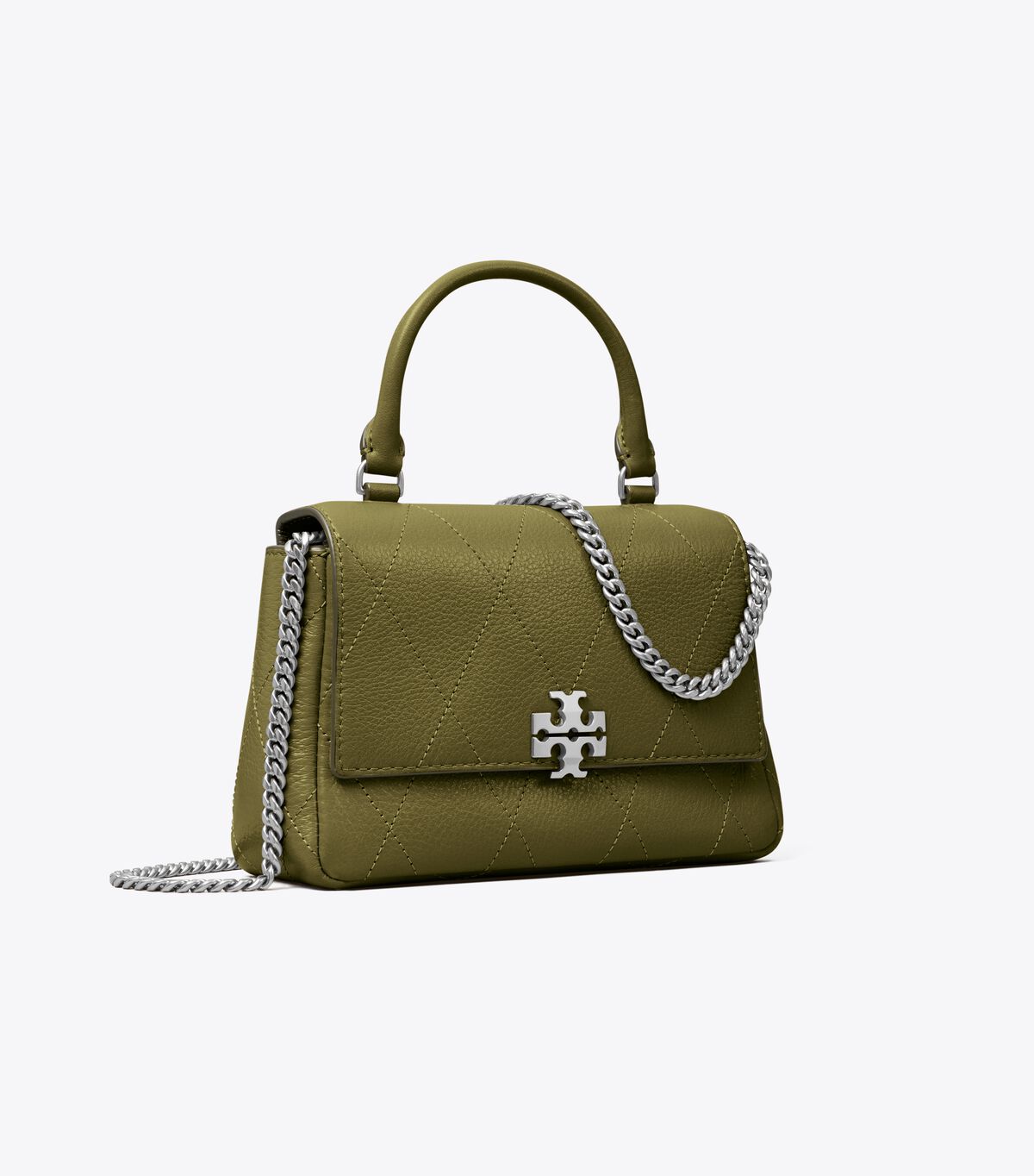 tory burch حقيبة كروسبودي تشارلي صغيرة مبطنة