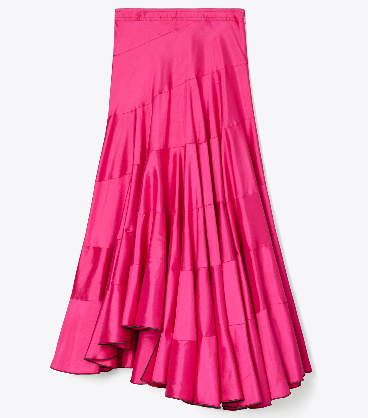tory burch flared cotton silk skirt
