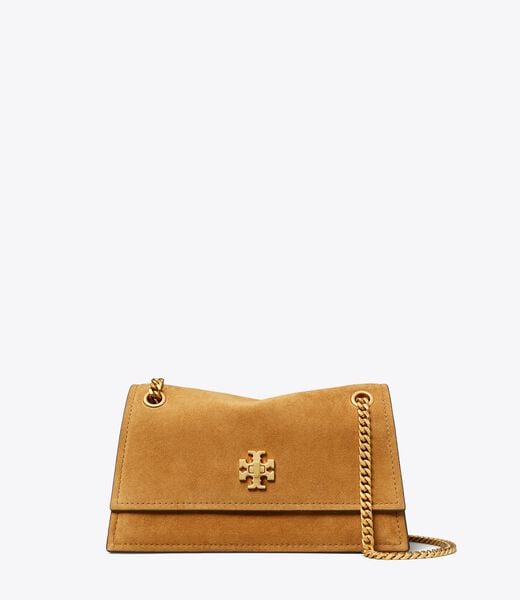 tory burch حقيبة كتف كيرا تيرنلوك صغيرة من جلد الغزال